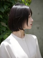 ピークアブー 原宿ハラカド(PEEK-A-BOO) くせ毛多毛絶壁骨格補正ボブ透け感黒髪