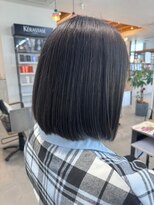 グランデュール 東静岡池田店(GRANDEUR)&nbsp;ミルクティーベージュダブルカラー白髪染めグレージュ40代ボブ