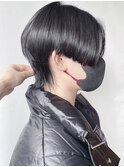 【morio 原宿】黒髪　ハンサムウルフ　前下がり