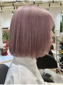 【サラ艶】透明感ラベンダーボブ