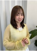 ミディアムレイヤー×ブリーチなしベージュ