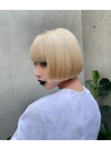 blonde/ミニボブ ブロンド 金髪