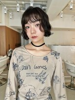 フィルムス 渋谷(FILMS)&nbsp;暗めカラー/黒髪/小顔/クラゲヘアー/オリーブグレー