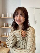 メルト 京橋店(melt) 前髪はそのままでも馴染みやすい!ナチュラルミディアムパーマ