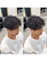 ブライト(BRIGHT) 波巻きスパイラルパーマセンターパート