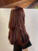 クレエ ヘアー デザイン(creer hair design)&nbsp;大人可愛いレイヤーカット小顔ロングヘア×透明感カシスブラウン