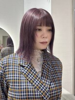 アプリ 南浦和(appri)&nbsp;ラベンダーピンク/ダブルカラー/ケアブリーチ/タッセルボブ