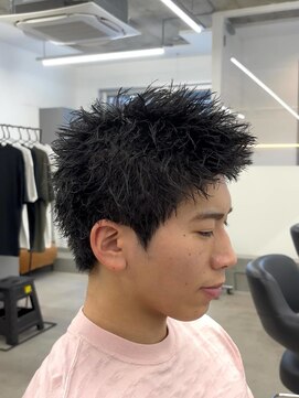 テンション(tension) メンズカットスパイキーショートヘッドスパ札幌大通バスセンター