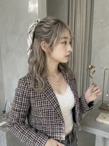 オレロ 国立(olelo) ナチュラルショート/ミルクブラウンダークパープル/ダウンバング