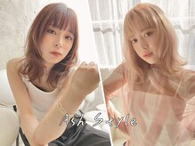 ショートカット&ブリーチカラー