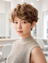 ルービック(Rubik's)&nbsp;大人可愛いエアリーショート×ハイトーンベージュ