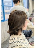 ヘアリゾート エーアイ 浅草ROX店(hair resort Ai) ボブレイヤー、オリーブベージュ、くびれボブレイヤー