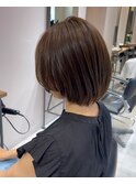 お顔まわり丸みボブ