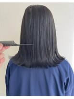 olu.hair新安城/髪質改善/ショート/白髪ぼかし/縮毛矯正【 9/7 NEW　OPEN（予定）】&nbsp;ダークアッシュ×外ハネボブ