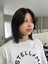 クローブ(CLOVE)&nbsp;ミディアムレイヤー×ダークグレージュ