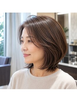 アントリール 代々木上原の写真/白髪が気になり始めた大人女性に◎自然になじむ上品な艶カラーをご提案♪