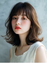 ロッソ 越谷店(Rosso)&nbsp;透明感あふれるナチュラル外ハネミディ