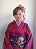 成人式アップスタイル