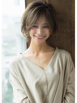 エル(LE) ヴェールウェーブブルージュアシメ似合わせカットショート