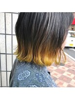 ヴィークス ヘア(vicus hair)&nbsp;裾カラー×イエロー by 井上瑛絵