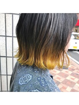 ヴィークス ヘア(vicus hair) 裾カラー×イエロー by 井上瑛絵