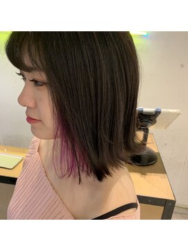 エイト 福岡天神店(EIGHT fukuoka) 【EIGHT 福岡4月】馬場佑馬　インナーパープル＋パツっとボブ