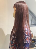 キコエル 三軒茶屋(kikoeru)&nbsp;オン眉ピンクカラーロング