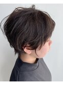 癖毛を生かしたショートカット!