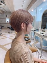 ロンド ストラーダ 心斎橋(Lond strada)&nbsp;ショート×ハイライト白髪ぼかし×シルキーベージュ[心斎橋]