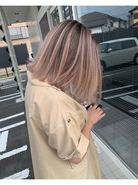 エイチ(H) バレイヤージュ/ミルクティー/ミルクティーベージュ