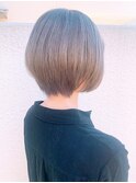 Lia＆汐見悠佑　ショートボブ&ミルクティーアッシュ