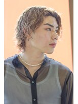 にもう&nbsp;センターパートスパイラルパーマ【神戸三宮/元町】R