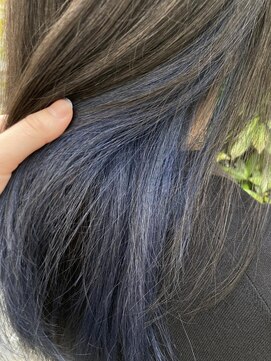 ネオヘアー 曳舟店(NEO Hair) インナーネイビー【クゴウ】デザインカラー/ツートンカラー/曳舟