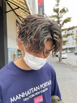 チャプター 問屋町(chapter) ツイストスパイラルマッシュ前下がりケアブリーチハイライト眉毛