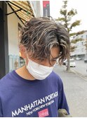 ツイストスパイラルマッシュ前下がりケアブリーチハイライト眉毛