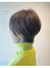 ピトヘアサロン(PITO hair salon) 【PITO】大人のショートマッシュ ボブ ツヤ トップのふんわり感