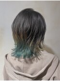 【Sepiage　成増店】インナーカラー/くすみグリーン