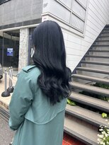 アソビ 表参道(ASOBI) 暗髪 ブリーチなし ブルーブラック 透明感