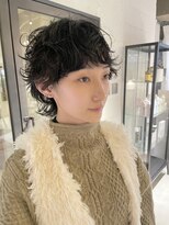 パーク(PARK)&nbsp;大人可愛いショートウルフパーママッシュウルフショートパーマ