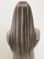 ジフ エクステンション 金沢駅西店(JIF extension)&nbsp;アッシュブラウン×ホワイトベージュハイライト