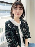 《カフネバイガーランド池袋》小顔カットの耳かけぱつっとボブ♪