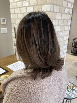 ヘアー クラージュ(hair courage) バレイヤージュカラー