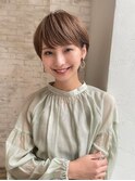オリーブベージュ/ハンサムショート/髪質改善[池袋駅]