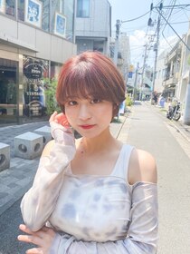 アンバー 池袋(amber) 切りっぱなしボブ/美髪/ピンクブラウン[池袋駅]