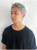 シルバーカラーカルマパーマベリーショート_ba476261