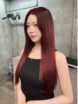 ラス トーキョー(LAS TOKYO)&nbsp;ワンホンヘア　ディープレッド　ケアブリーチ