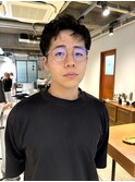 スパイキーショート×ピンパーマ