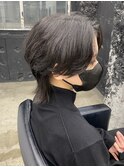 □＃センターパートウルフ＃ニュアンスパーマ#ウルフ