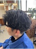 メンズパーマ/フェザーパーマ/フェザーショート