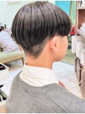ショート 2ブロック メンズライク マッシュ